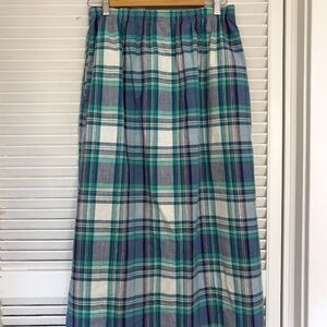 Plaid Vintage Summer Alfred Dunner Midi Skirt